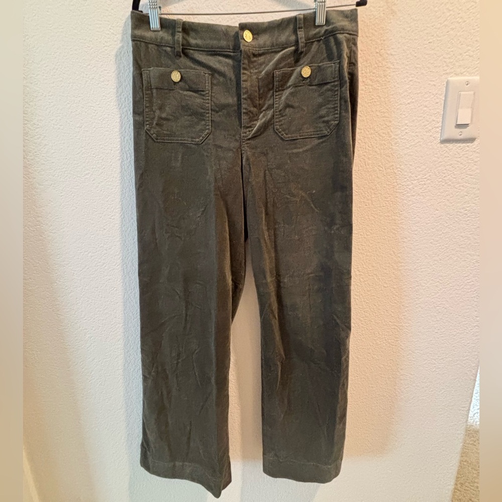 J. Crew Factory | Women's Wide Leg Cords | Green | Size 29/8 | NEW WITH TAGS